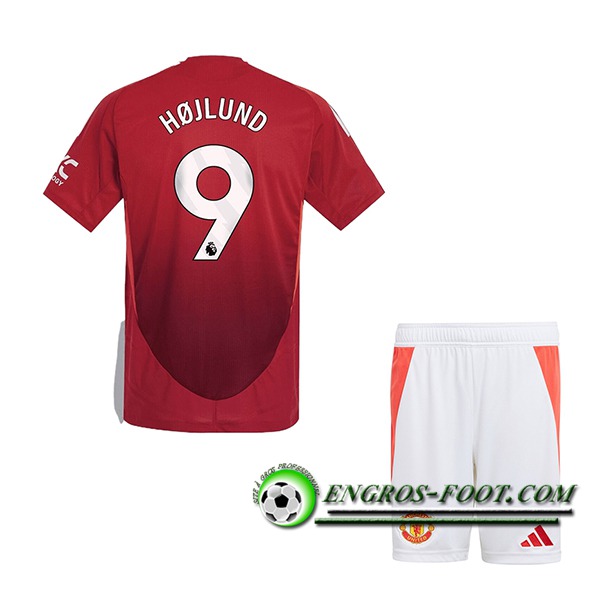 Maglie Calcio Manchester United (HOJLUND #9) Bambino 2024/2025 Prima