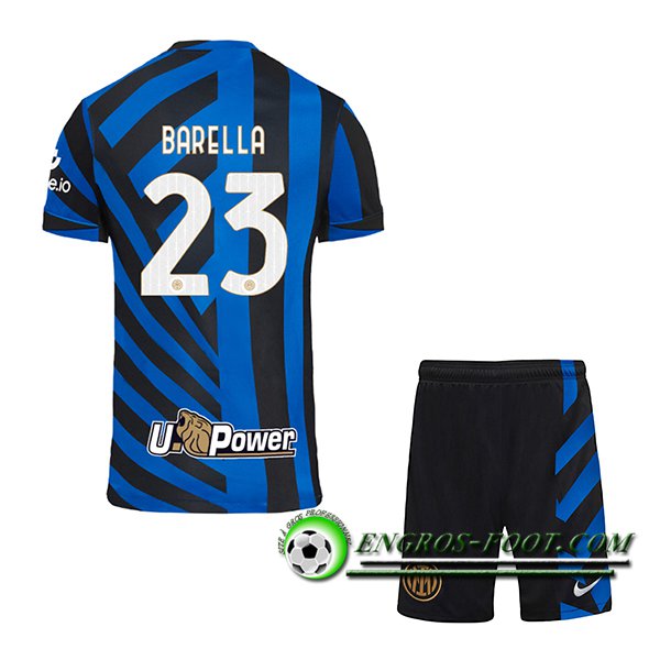 Maglie Calcio Inter Milan (BARELLA #23) Bambino 2024/2025 Prima