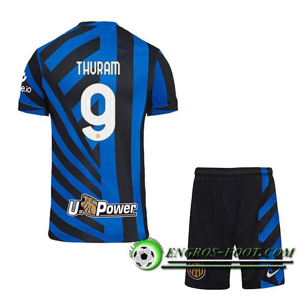 Maglie Calcio Inter Milan (THURAM #9) Bambino 2024/2025 Prima