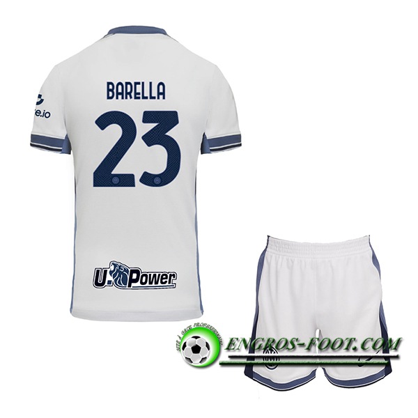 Maglie Calcio Inter Milan (BARELLA #23) Bambino 2024/2025 Seconda