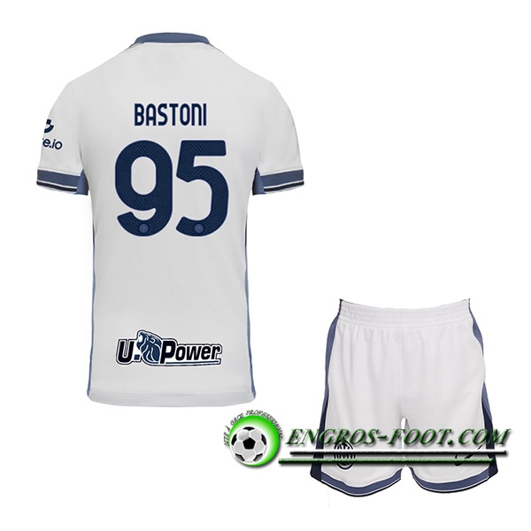 Maglie Calcio Inter Milan (BASTONI #95) Bambino 2024/2025 Seconda