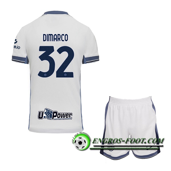 Maglie Calcio Inter Milan (DIMARCO #32) Bambino 2024/2025 Seconda