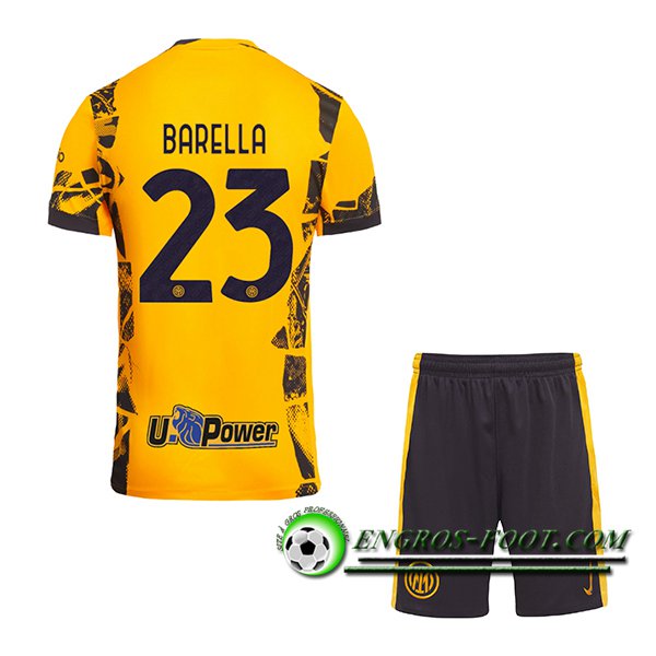 Maglie Calcio Inter Milan (BARELLA #23) Bambino 2024/2025 Terza