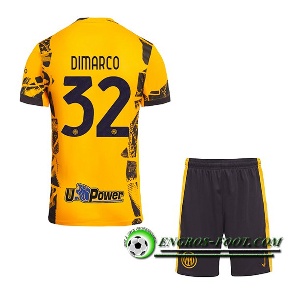 Maglie Calcio Inter Milan (DIMARCO #32) Bambino 2024/2025 Terza