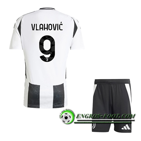 Maglie Calcio Juventus (VLAHOVIC #9) Bambino 2024/2025 Prima