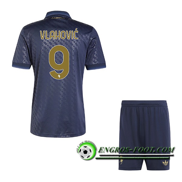 Maglie Calcio Juventus (VLAHOVIC #9) Bambino 2024/2025 Terza