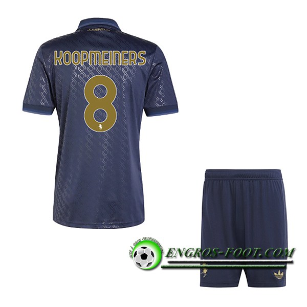 Maglie Calcio Juventus (KOOPMEINERS #8) Bambino 2024/2025 Terza