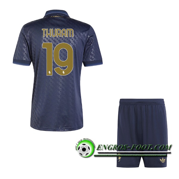 Maglie Calcio Juventus (THURAM #19) Bambino 2024/2025 Terza