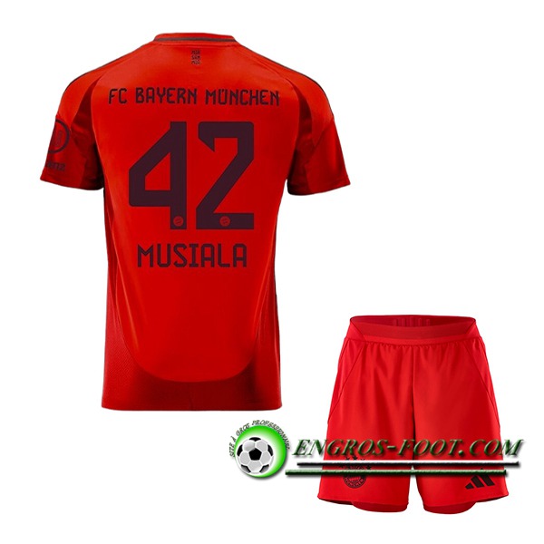 Maglie Calcio Bayern Monaco (MUSIALA #42) Bambino 2024/2025 Prima