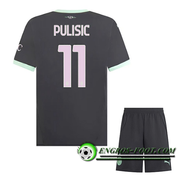 Maglie Calcio AC Milan (PULISIC #11) Bambino 2024/2025 Terza