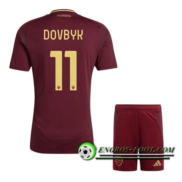 Maglie Calcio AS Roma (DOVBYK #11) Bambino 2024/2025 Prima