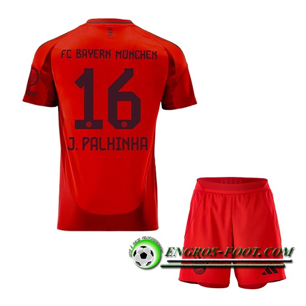 Maglie Calcio Bayern Monaco (J.PALHINHA #16) Bambino 2024/2025 Prima