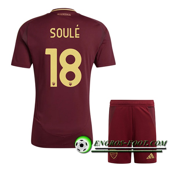 Maglie Calcio AS Roma (SOULÉ #18) Bambino 2024/2025 Prima