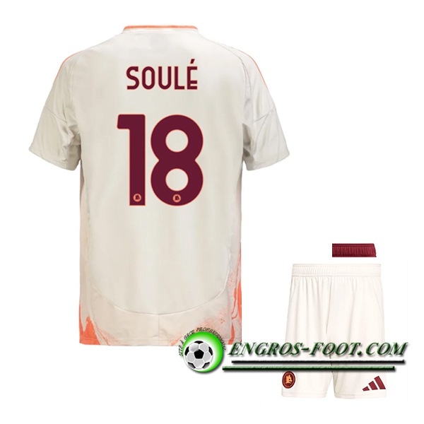 Maglie Calcio AS Roma (SOULÉ #18) Bambino 2024/2025 Seconda