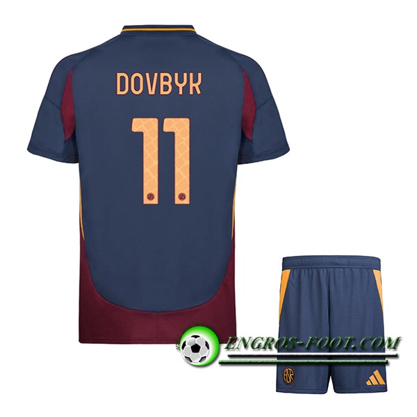 Maglie Calcio AS Roma (DOVBYK #11) Bambino 2024/2025 Terza