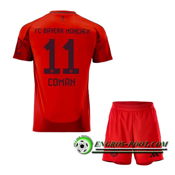 Maglie Calcio Bayern Monaco (COMAN #11) Bambino 2024/2025 Prima