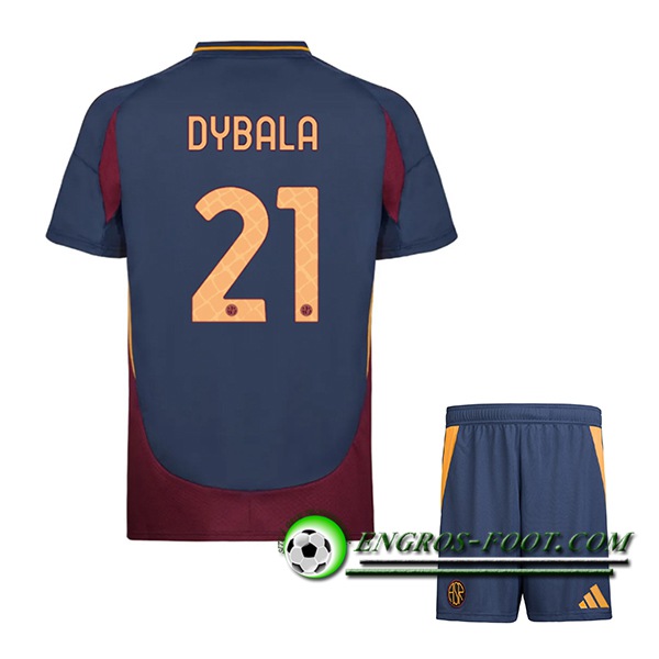 Maglie Calcio AS Roma (DYBALA #21) Bambino 2024/2025 Terza