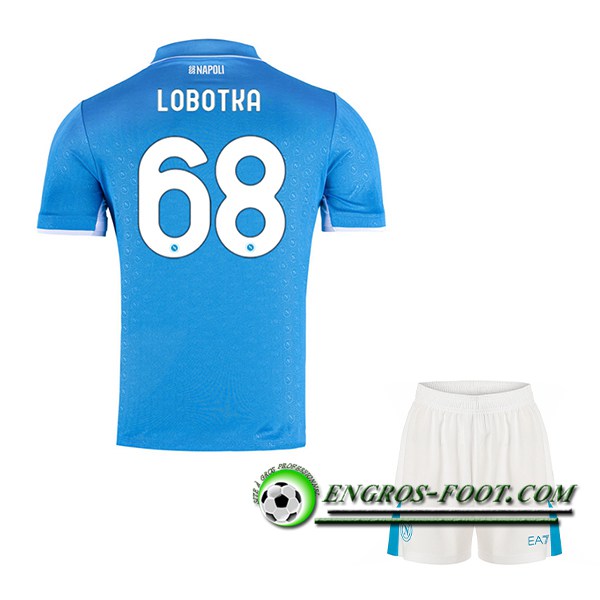 Maglie Calcio SSC Napoli (LOBOTKA #68) Bambino 2024/2025 Prima