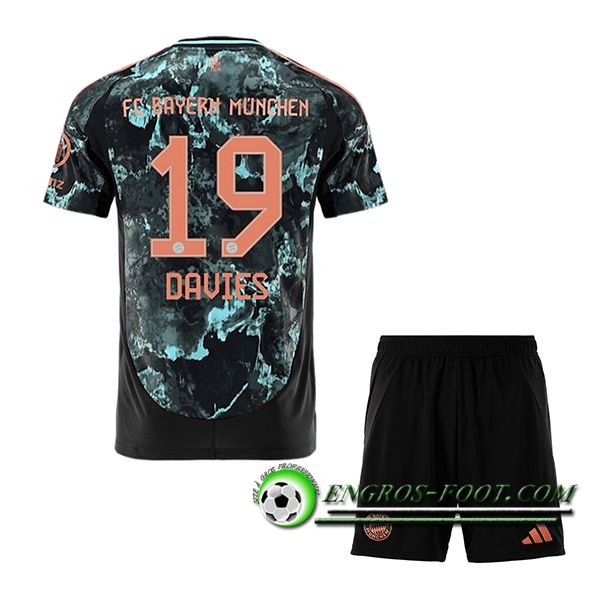 Maglie Calcio Bayern Monaco (DAVIES #19) Bambino 2024/2025 Seconda