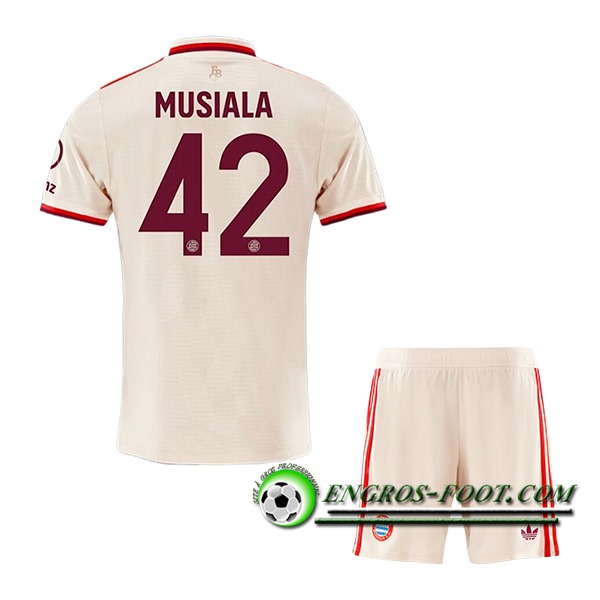 Maglie Calcio Bayern Monaco (MUSIALA #42) Bambino 2024/2025 Champions League