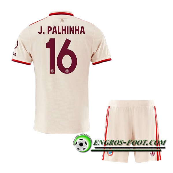 Maglie Calcio Bayern Monaco (J.PALHINHA #16) Bambino 2024/2025 Champions League