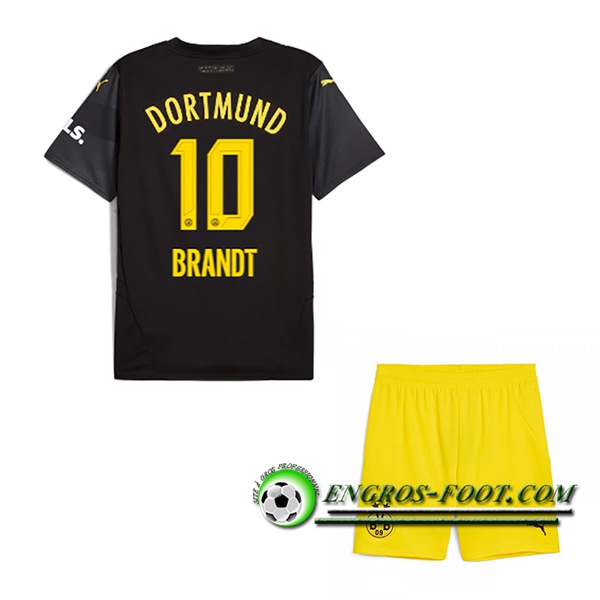 Maglie Calcio Dortmund BVB (BRANDT #10) Bambino 2024/2025 Seconda