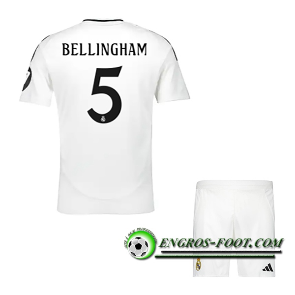 Maglie Calcio Real Madrid (BELLINGHAM #5) Bambino 2024/2025 Prima