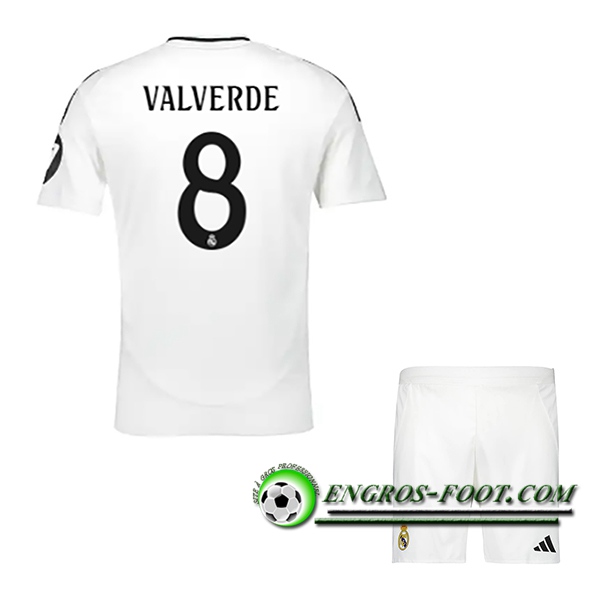 Maglie Calcio Real Madrid (VALVERDE #8) Bambino 2024/2025 Prima