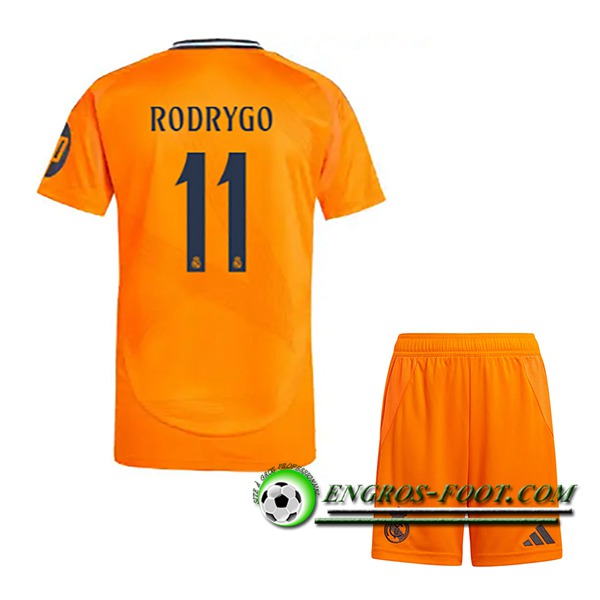 Maglie Calcio Real Madrid (RODRYGO #11) Bambino 2024/2025 Seconda