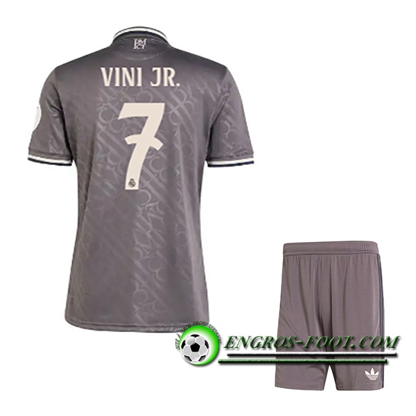 Maglie Calcio Real Madrid (VINI JR. #7) Bambino 2024/2025 Terza