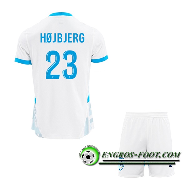 Maglie Calcio Marsiglia (HØJBJERG #23) Bambino 2024/2025 Prima