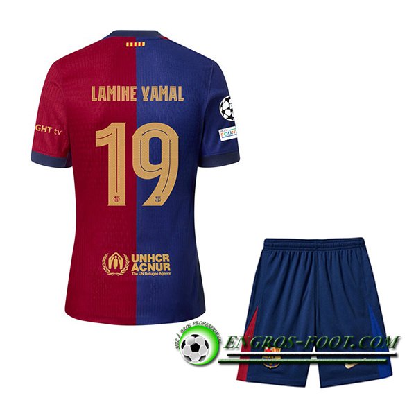 Maglie Calcio Barcelona (LAMINE YAMAL #19) Bambino 2024/2025 Prima