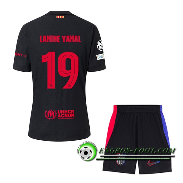 Maglie Calcio Barcelona (LAMINE YAMAL #19) Bambino 2024/2025 Seconda