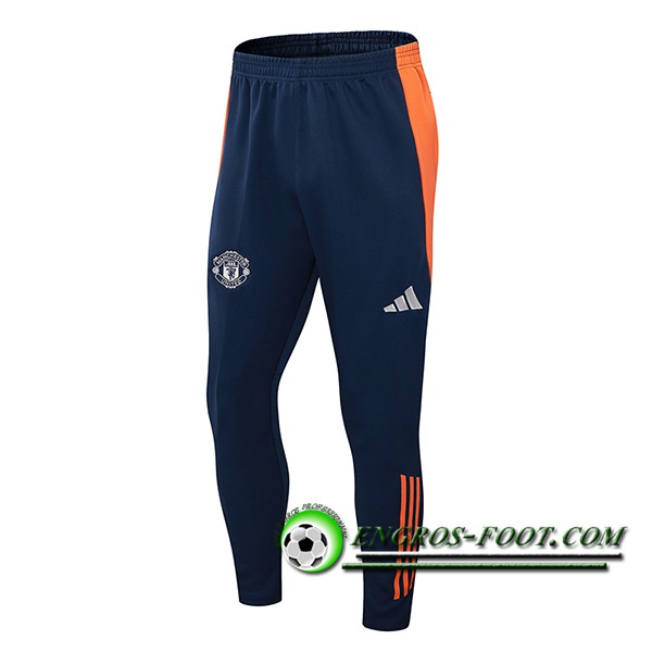 Pantaloni Da Allenamento Manchester United Blu/Arancia 2024/2025 -03