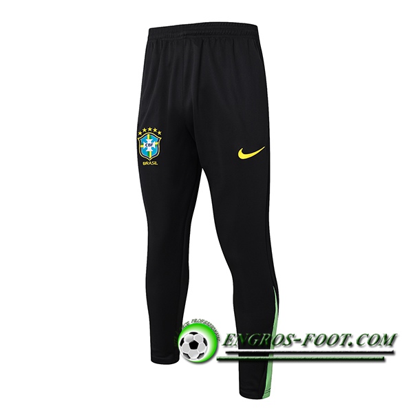 Pantaloni Da Allenamento Brasile Nero/Verde 2024/2025