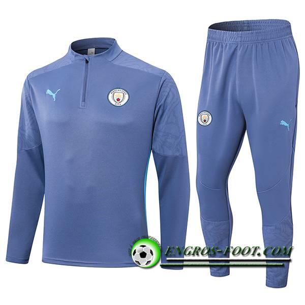 Insieme Tuta Calcio Manchester City Grigio/Blu 2024/2025