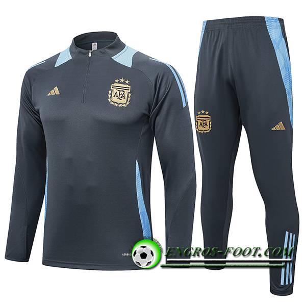 Insieme Tuta Calcio Argentina Grigio/Blu 2024/2025