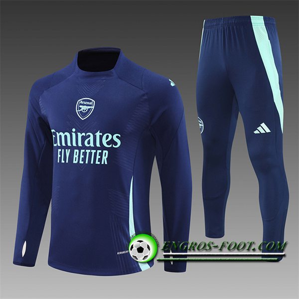 Insieme Tuta Calcio Arsenal Bambino Blu/Verde 2024/2025