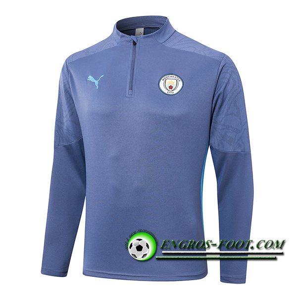 Felpa Allenamento Manchester City Grigio/Blus 2024/2025