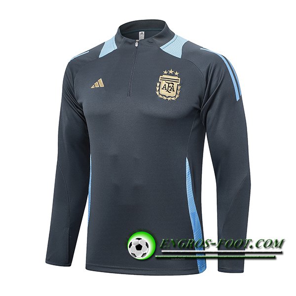 Felpa Allenamento Argentina Grigio/Blu 2024/2025