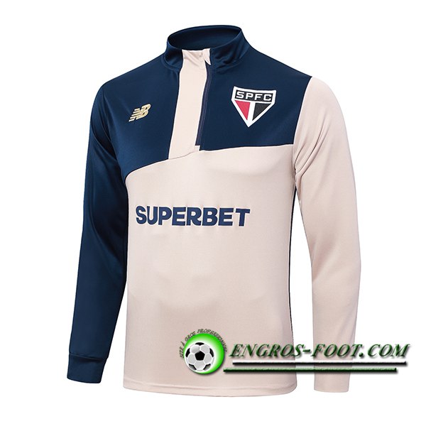 Felpa Allenamento Sao Paulo FC Giallo/Blu 2024/2025