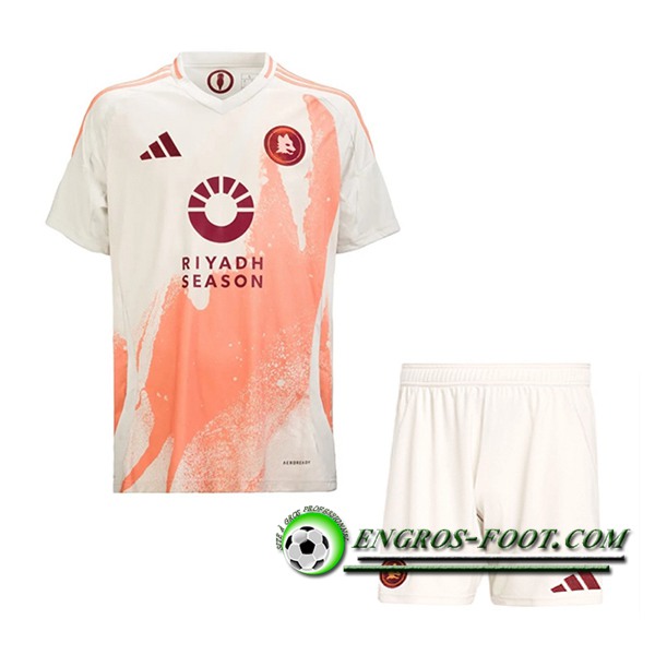 Nouveau Maillot de Foot AS Rome Enfant Exterieur 2024/2025