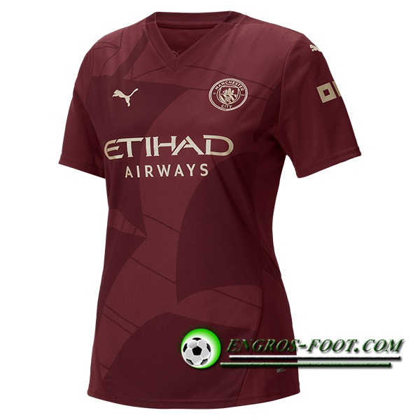 Nuova Maglie Calcio Manchester City Donna Terza 2024/2025