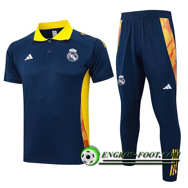 Ensemble Polo Foot Real Madrid Bleu/Jaune 2024/2025