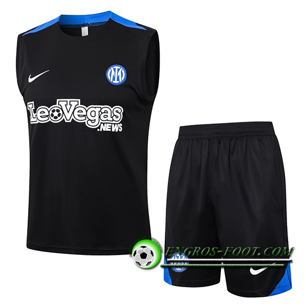 Ensemble Training Debardeur Inter Milan Noir/Bleu 2024/2025 -02