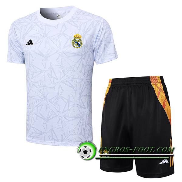 Ensemble Training T-Shirts Real Madrid Blanc 2024/2025