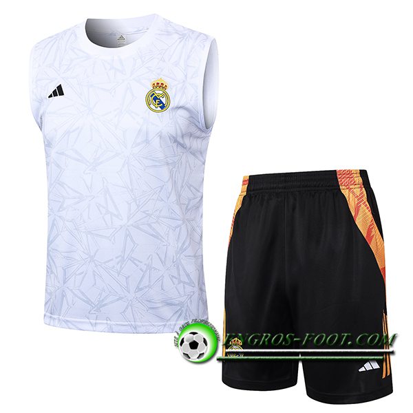 Ensemble Training Debardeur Real Madrid Blanc 2024/2025 -02