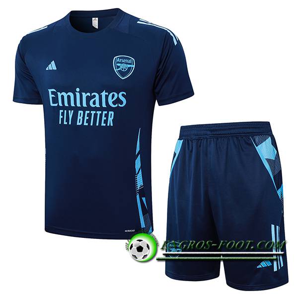 Ensemble Training T-Shirts Arsenal Bleu Royal 2024/2025 -02