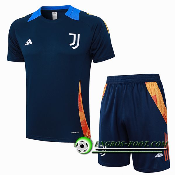 Ensemble Training T-Shirts Juventus Bleu Royal 2024/2025