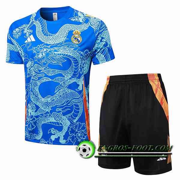 Ensemble Training T-Shirts Real Madrid Bleu 2024/2025